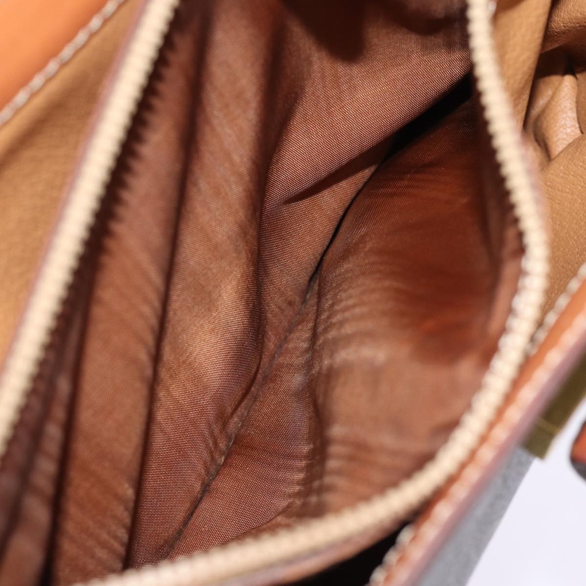 Celine Vintage Convertible Top Handle Bag Macadam Coated Canvas, BROWN, CANVAS, Handbag