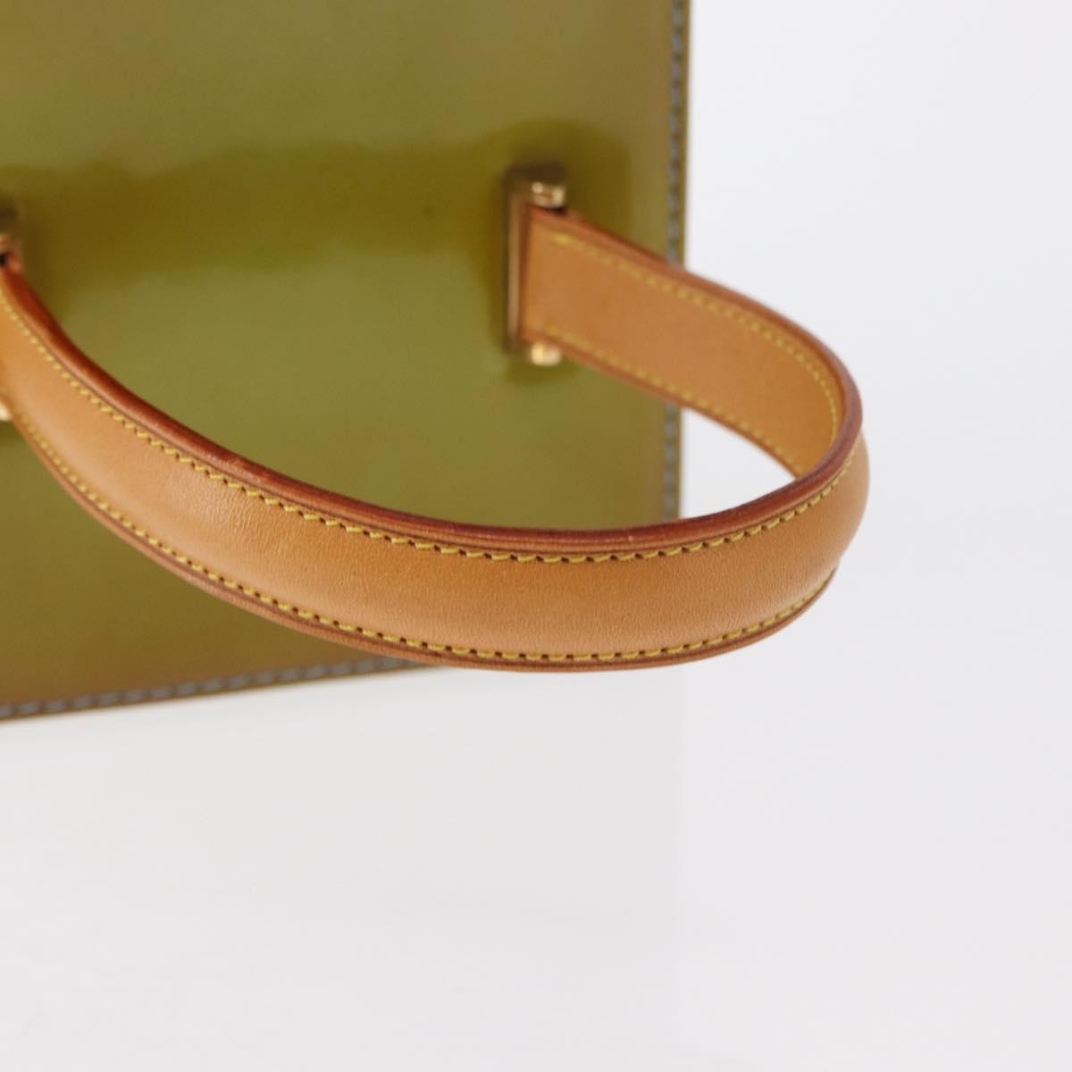 Louis Vuitton Bleecker Box Bag Monogram Vernis, Green, Patent Leather, Clutch