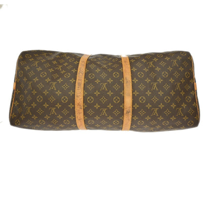 Louis Vuitton Keepall Bag Monogram Canvas, BROWN, CANVAS, Travel bag