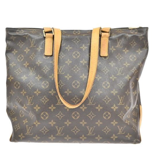 Louis Vuitton Cabas Mezzo Monogram Canvas, BROWN, CANVAS, Tote bag