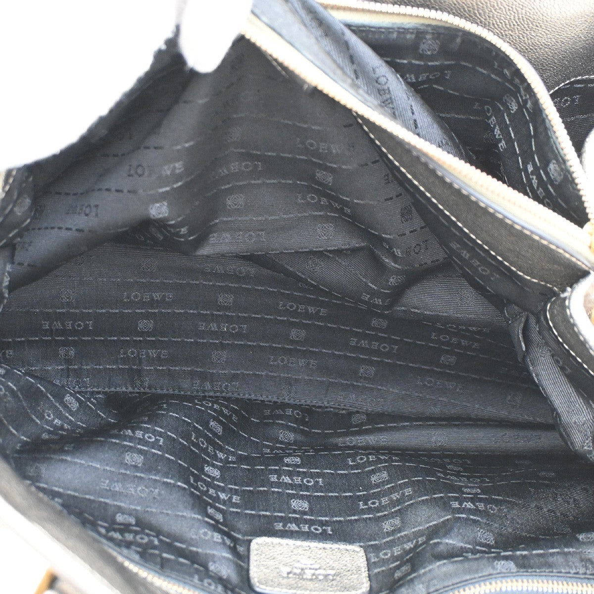 Loewe Anagram Tote Leather, GOLD, LEATHER, Tote bag