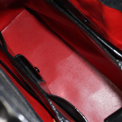 Gucci Vintage Handbag Enamel, BLACK, PATENT_LEATHER, Handbag