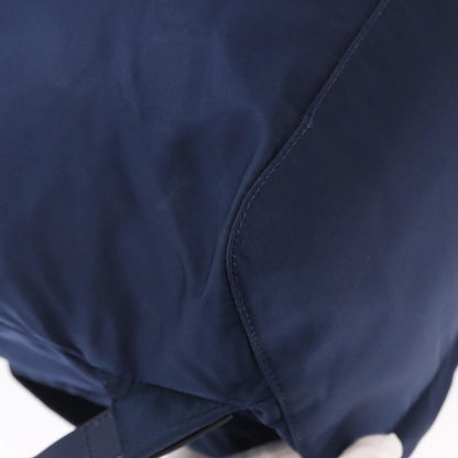 Prada Vela Double Front Pocket Backpack Tessuto with Saffiano Leather, BLUE, NYLON, Backpack