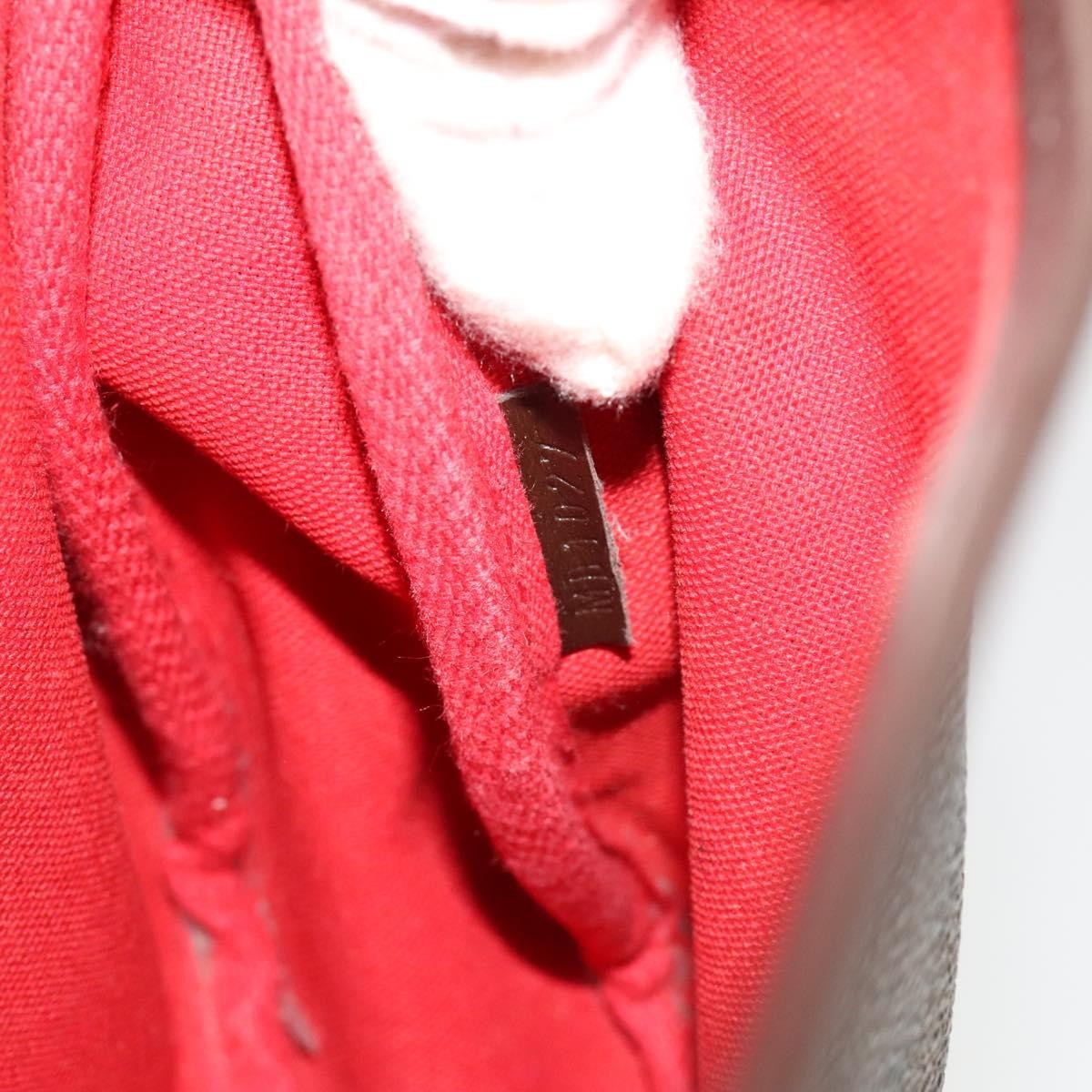 Louis Vuitton Saumur Handbag Damier, BROWN, CANVAS, Handbag