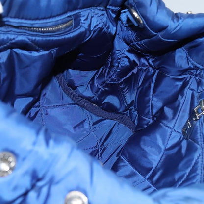 Prada Bomber Tote Tessuto, BLUE, NYLON, Tote bag