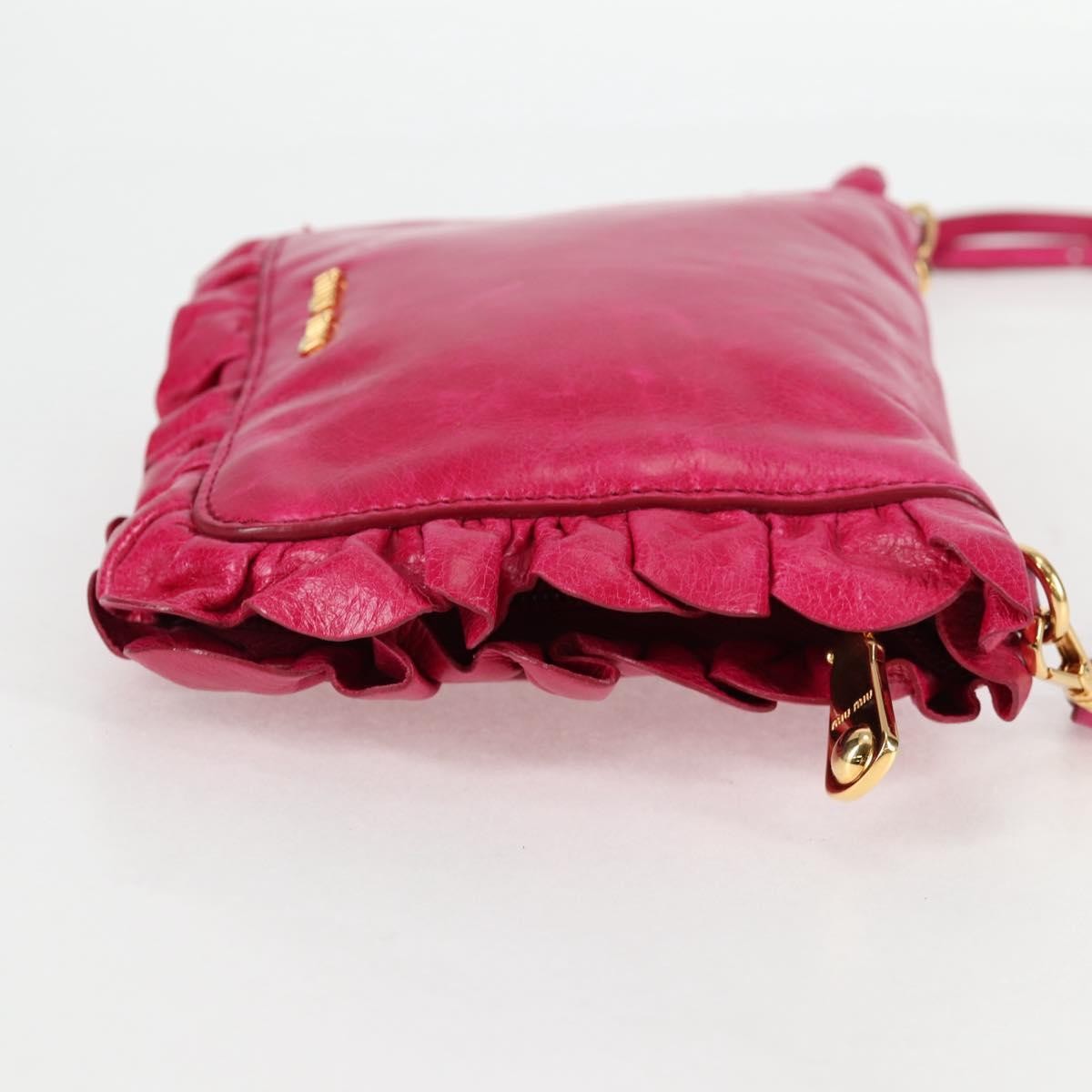 Miu Miu Shoulder Bag Leather, PINK, LEATHER, Shoulder bag