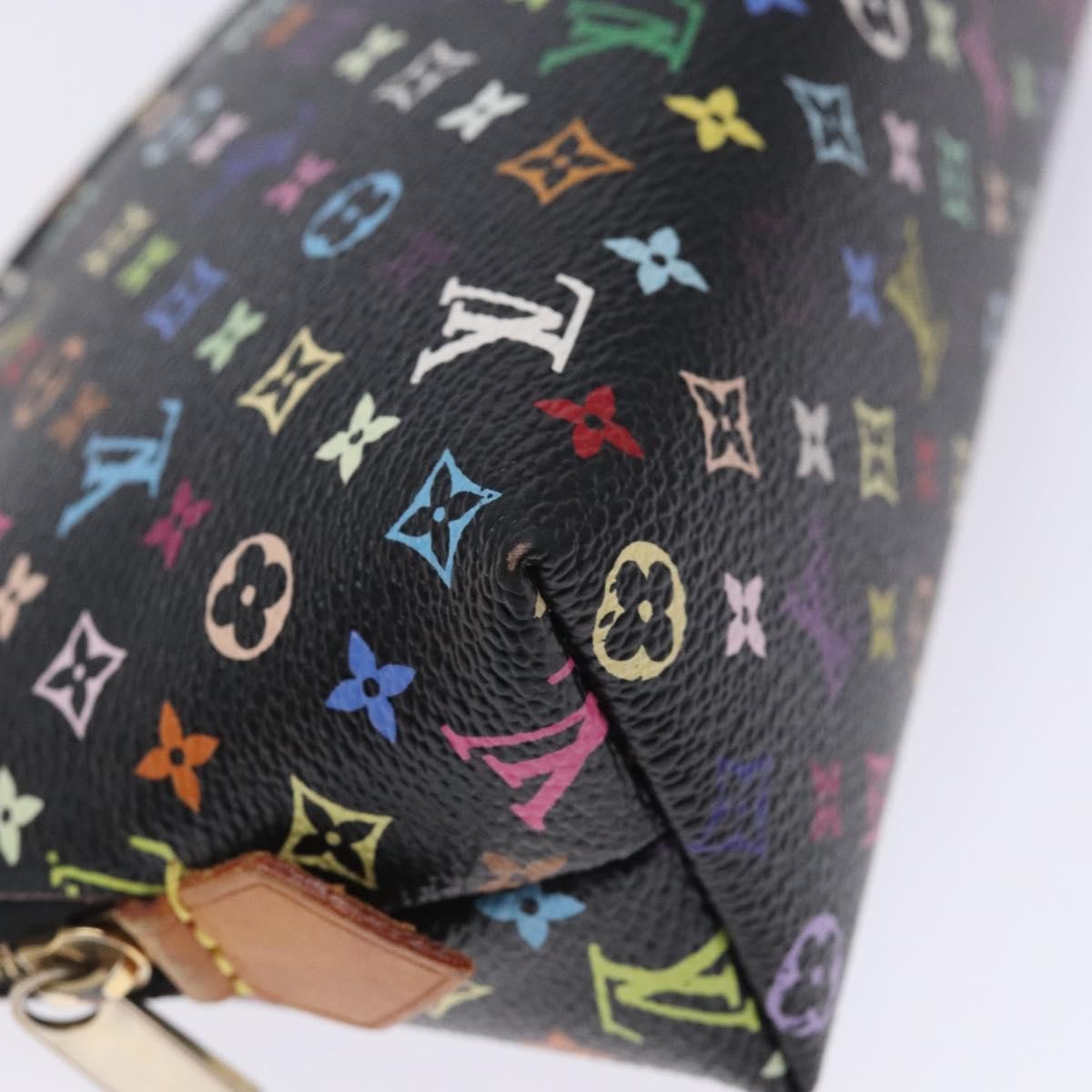 Louis Vuitton Cosmetic Pouch Monogram Multicolor, BLACK, CANVAS, Clutche & pouche