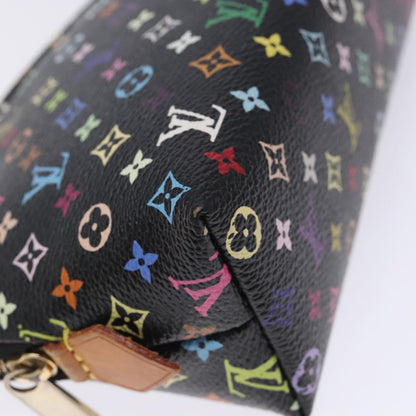 Louis Vuitton Cosmetic Pouch Monogram Multicolor, BLACK, CANVAS, Clutche & pouche