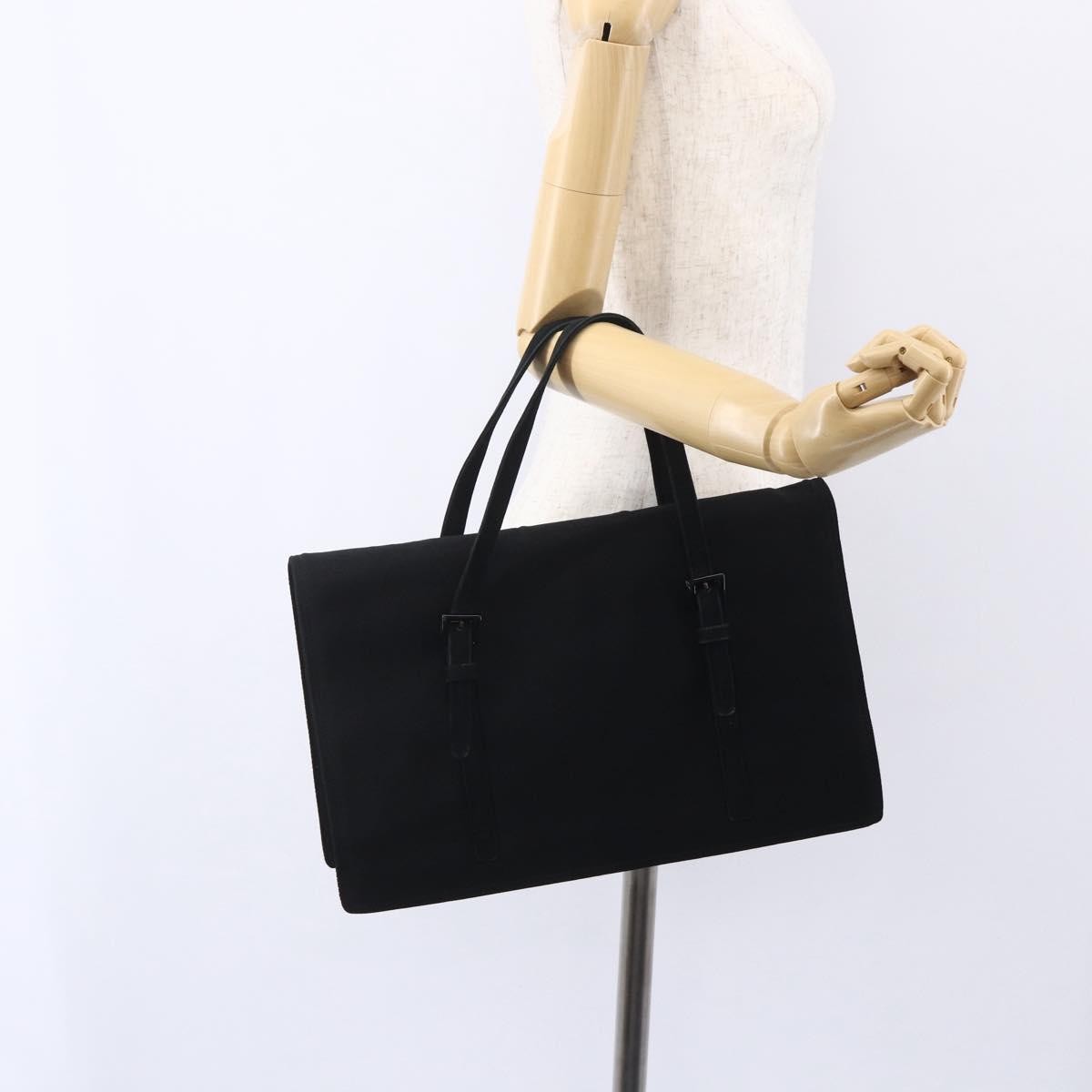 Prada Vintage Handbag Cotton, BLACK, COTTON, Handbag