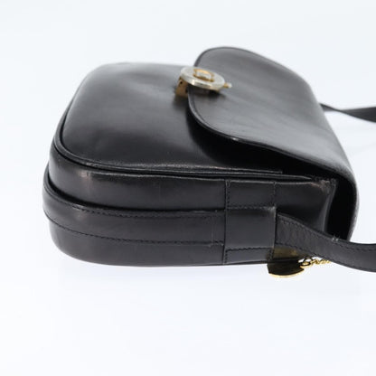 Celine Shoulder Bag Leather, BLACK, LEATHER, Shoulder bag