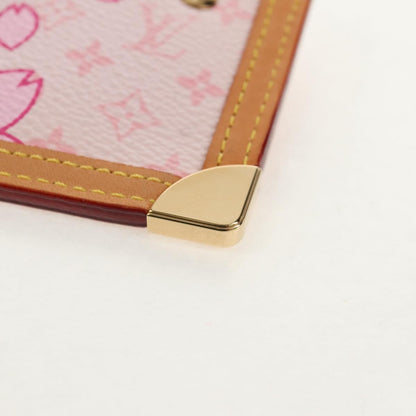 Louis Vuitton Pochette Cles Key Pouch Reverse Monogram Giant, PINK, CANVAS, Clutche & pouche