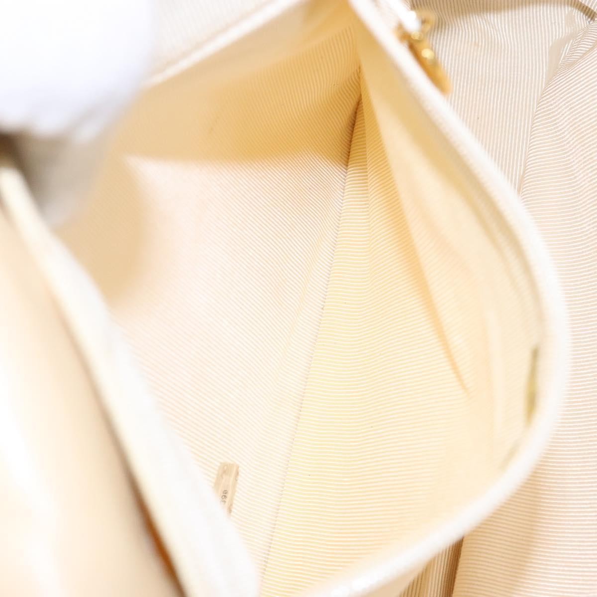 Chanel Vintage CC Flap Crossbody Bag Quilted Lambskin, BEIGE, LEATHER, Shoulder bag