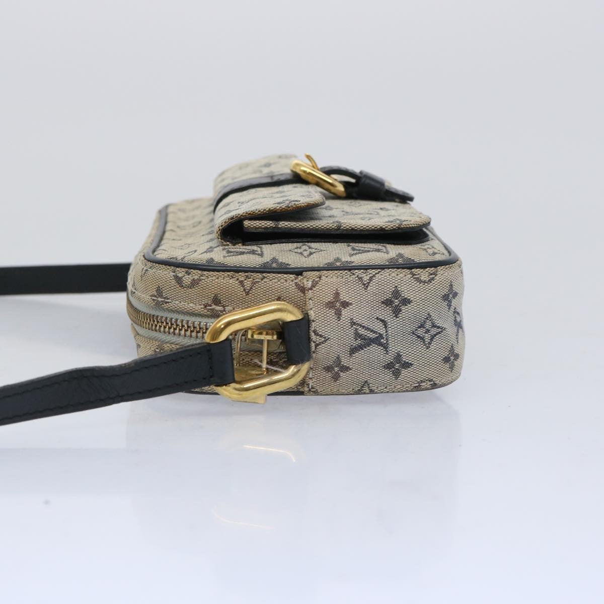 Louis Vuitton Juliette Crossbody Bag Mini Lin, BLUE, CANVAS, Shoulder bag