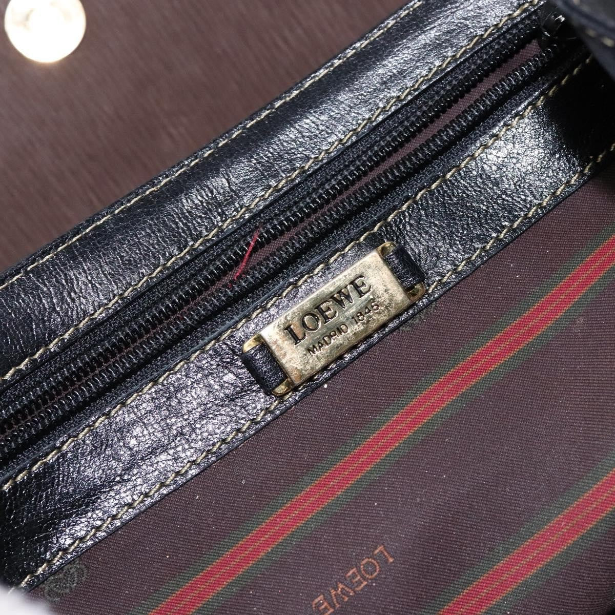 Loewe Vintage Velazquez Top Handle Bag Leather, BROWN, LEATHER, Handbag