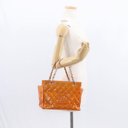 Chanel Vintage Petite Timeless Tote Quilted Patent, ORANGE, PATENT_LEATHER, Tote bag