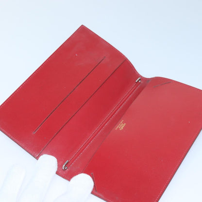 Hermes Agenda A6 Day Planner Housse Leather, RED, LEATHER, Wallets
