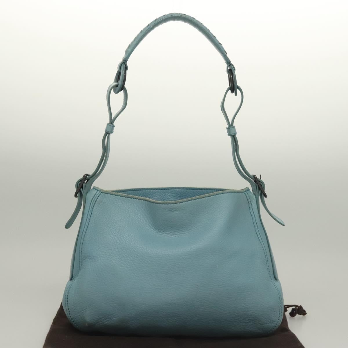 Bottega Veneta Shoulder Bag Leather, BLUE, LEATHER, Shoulder bag