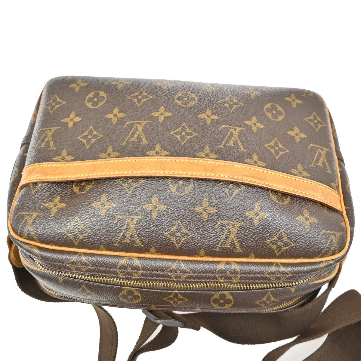 Louis Vuitton Reporter Bag Monogram Canvas, BROWN, CANVAS, Shoulder bag