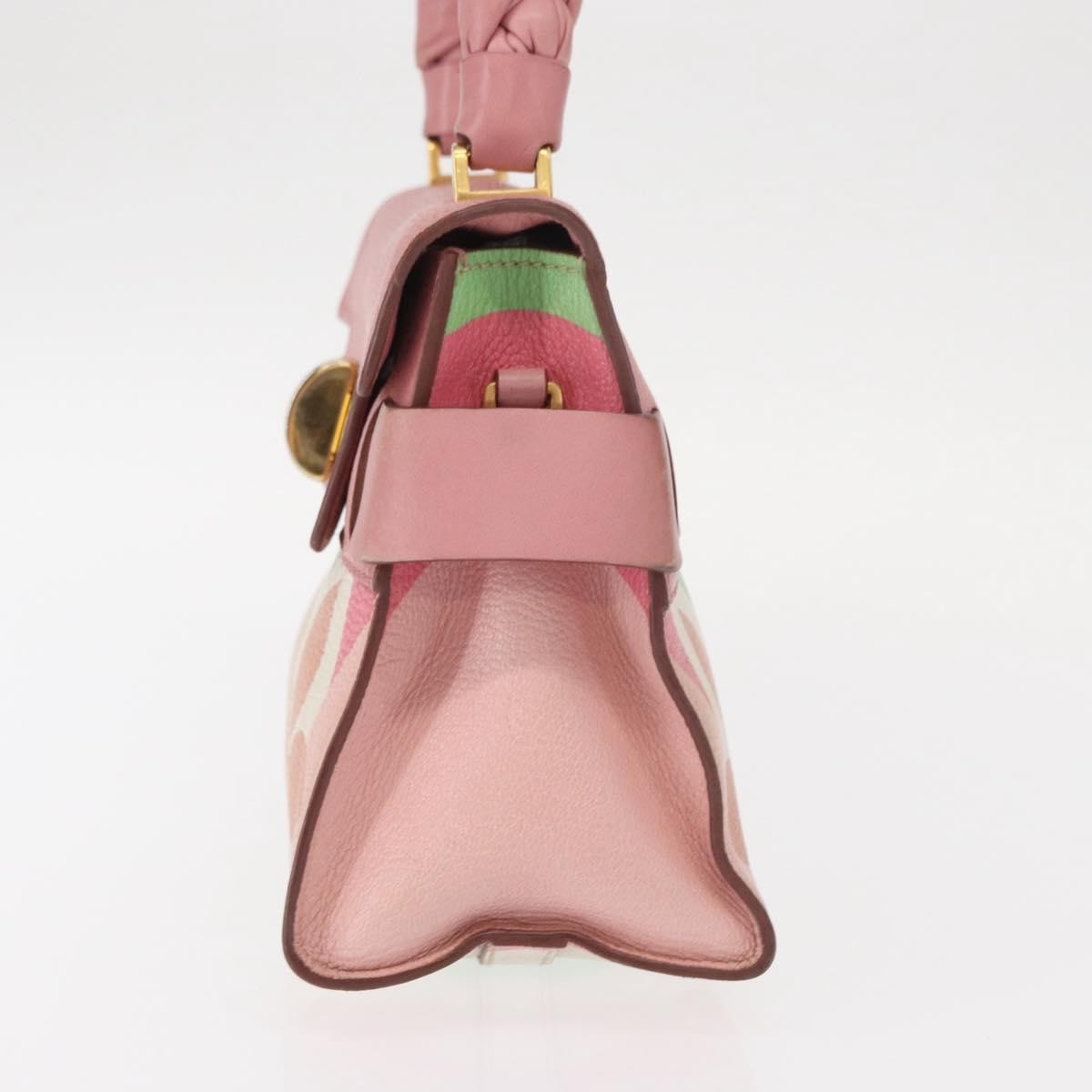 Miu Miu Click Convertible Satchel Leather, PINK, LEATHER, Handbag