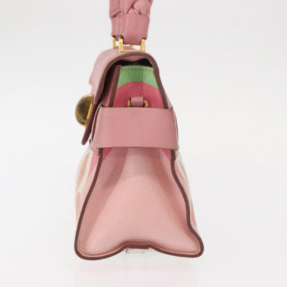 Miu Miu Click Convertible Satchel Leather, PINK, LEATHER, Handbag