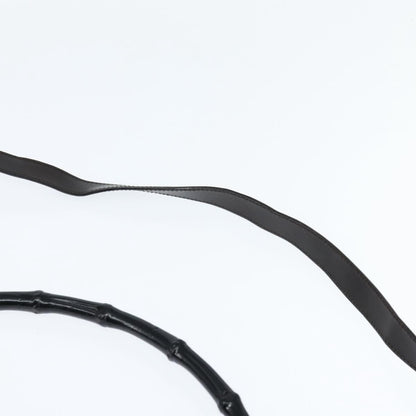 Gucci Vintage Bamboo Handle Bag Nylon, BROWN, NYLON, Handbag