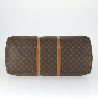 Louis Vuitton Keepall Bag Monogram Canvas, BROWN, CANVAS, Travel bag