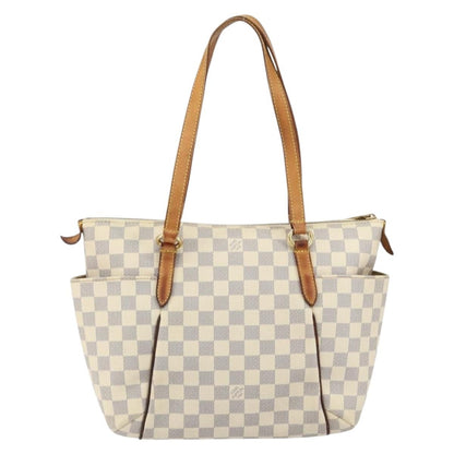 Louis Vuitton Totally Handbag Damier, WHITE, CANVAS, Tote bag