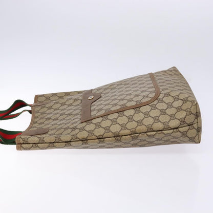 Gucci Ophidia Front Pocket Shopper Tote GG Coated Canvas, Beige, Canvas, Tote Bag