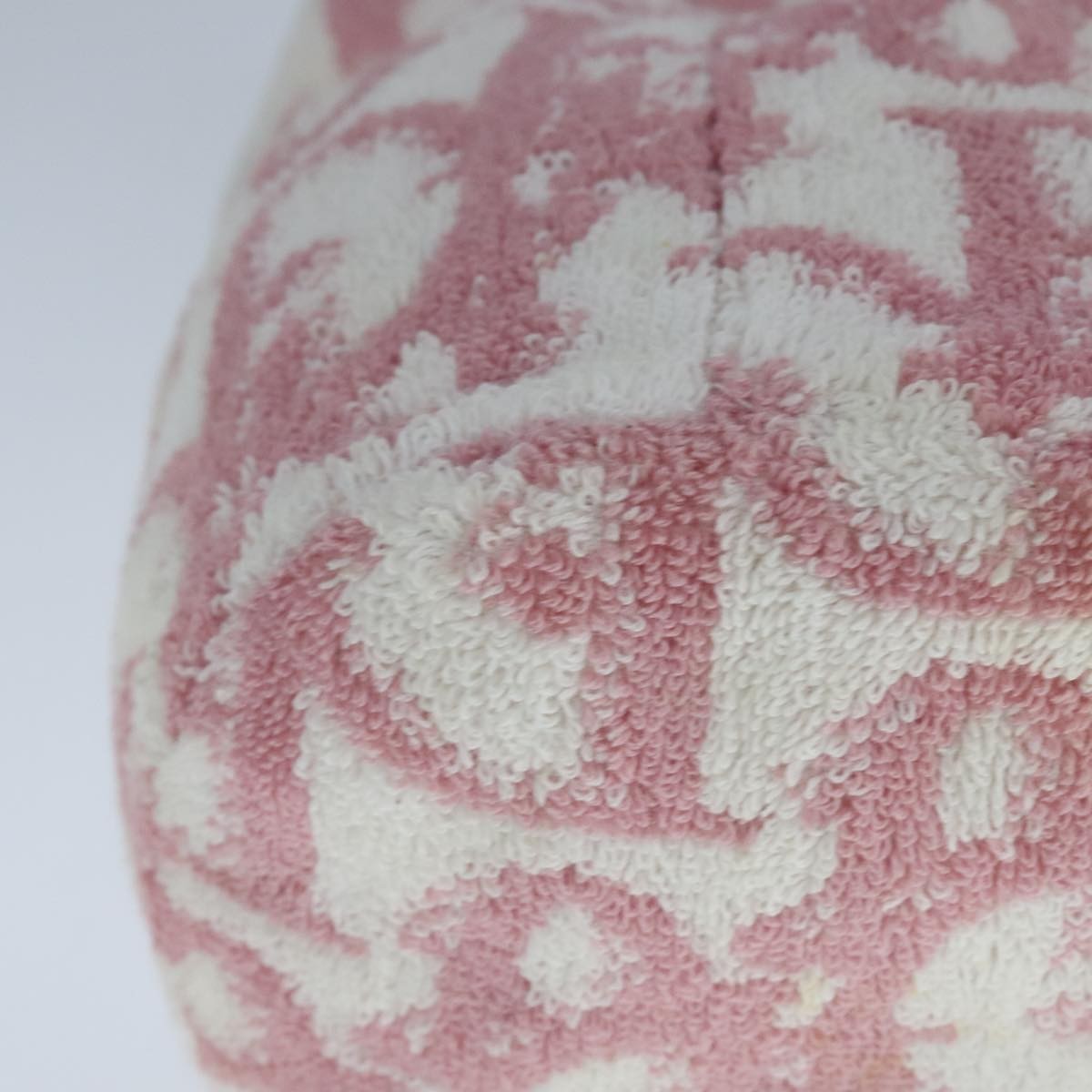 Christian Dior Vintage Trotter Pouch Pile, PINK, COTTON, Clutche & pouche