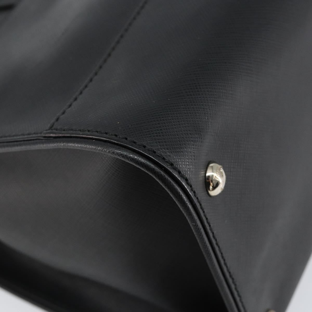 Salvatore Ferragamo Gancini handbag Leather, BLACK, LEATHER, Handbag