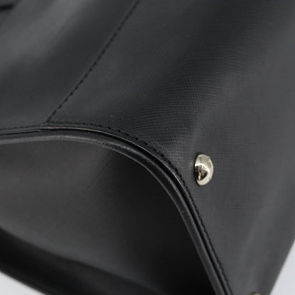 Salvatore Ferragamo Gancini handbag Leather, BLACK, LEATHER, Handbag