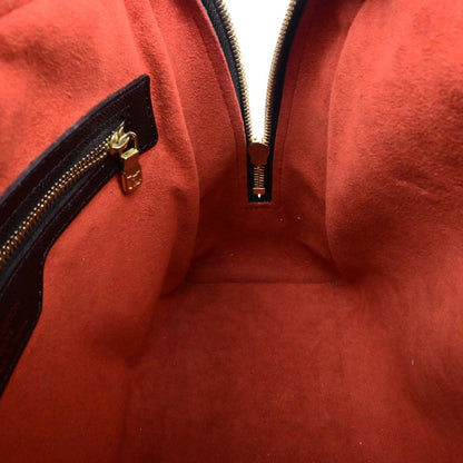 Louis Vuitton Brera Handbag Damier, BROWN, CANVAS, Handbag