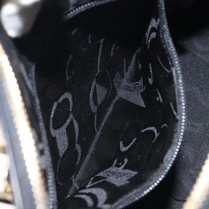 Salvatore Ferragamo Vintage Zip Handbag Leather, BLACK, LEATHER, Handbag