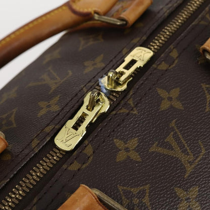 Louis Vuitton Keepall Bandouliere Bag Monogram Canvas, BROWN, CANVAS, Travel bag
