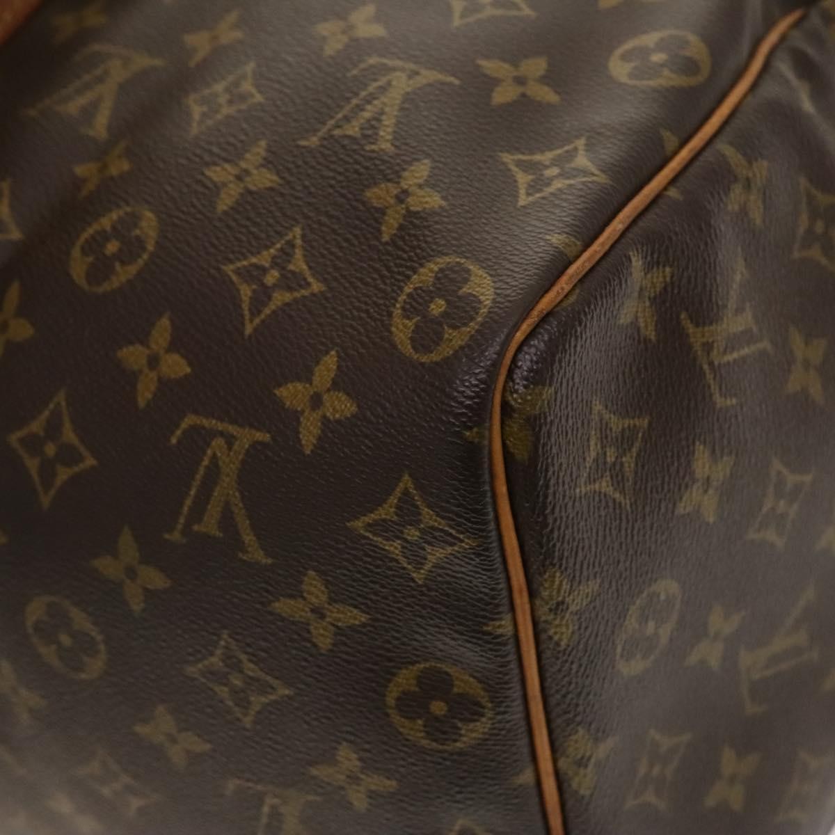 Louis Vuitton Keepall Bag Monogram Canvas, BROWN, CANVAS, Travel bag