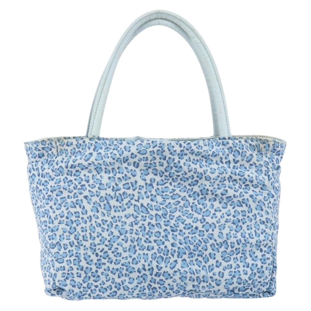 Bottega Veneta Vintage Tote Bag Nylon, BLUE, NYLON, Tote bag