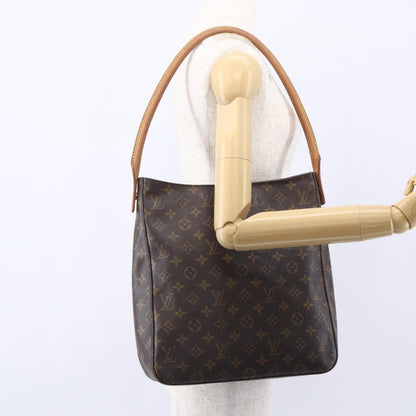Louis Vuitton Looping Handbag Monogram Canvas, BROWN, CANVAS, Shoulder bag