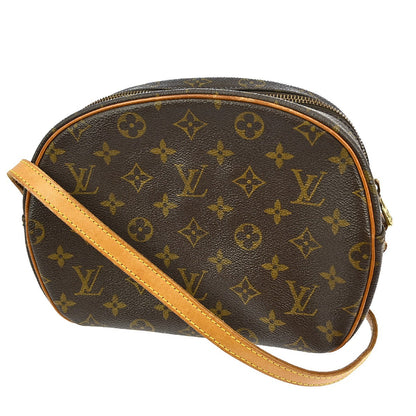 Louis Vuitton Blois Handbag Monogram Canvas, BROWN, CANVAS, Shoulder bag