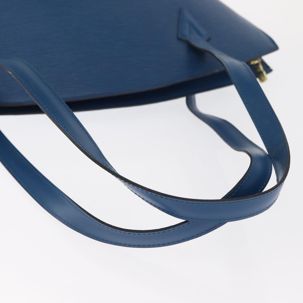 Louis Vuitton Saint Jacques Handbag Epi Leather, BLUE, LEATHER, Shoulder bag