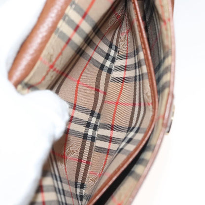 Burberry Flap Shoulder Bag Leather, BROWN, LEATHER, Shoulder bag