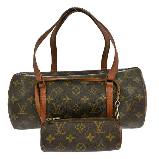 Louis Vuitton Papillon Handbag Monogram Canvas, BROWN, CANVAS, Handbag