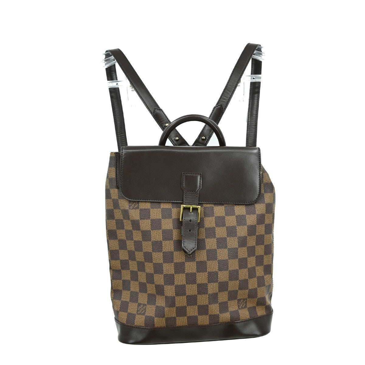 Louis Vuitton Soho Backpack Damier, BROWN, CANVAS, Backpack