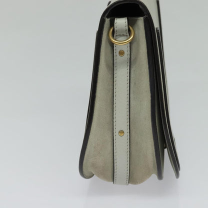 Chloe Nile Crossbody Bag Leather, GRAY, LEATHER, Crossbody bag