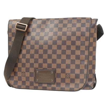 Louis Vuitton Brooklyn Handbag Damier, Brown, Canvas, Shoulder Bag