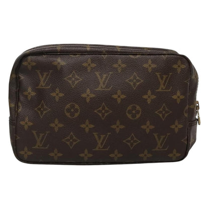 Louis Vuitton Trousse Toiletry Pouch Monogram Canvas, BROWN, CANVAS, Toiletry Case