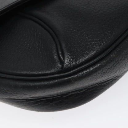 Burberry Flap Shoulder Bag Leather, BLACK, LEATHER, Shoulder bag