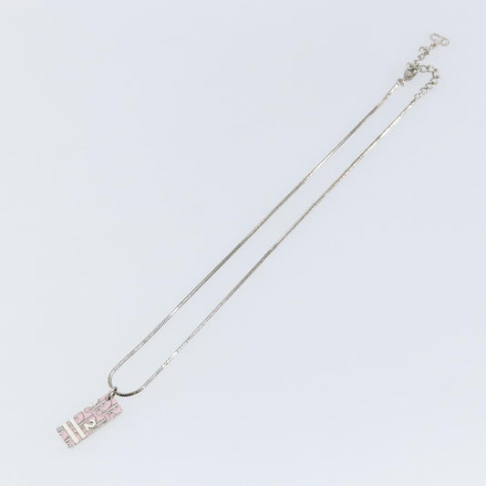 Christian Dior Trotter Pendant Necklace Metal, SILVER, METAL, Necklace