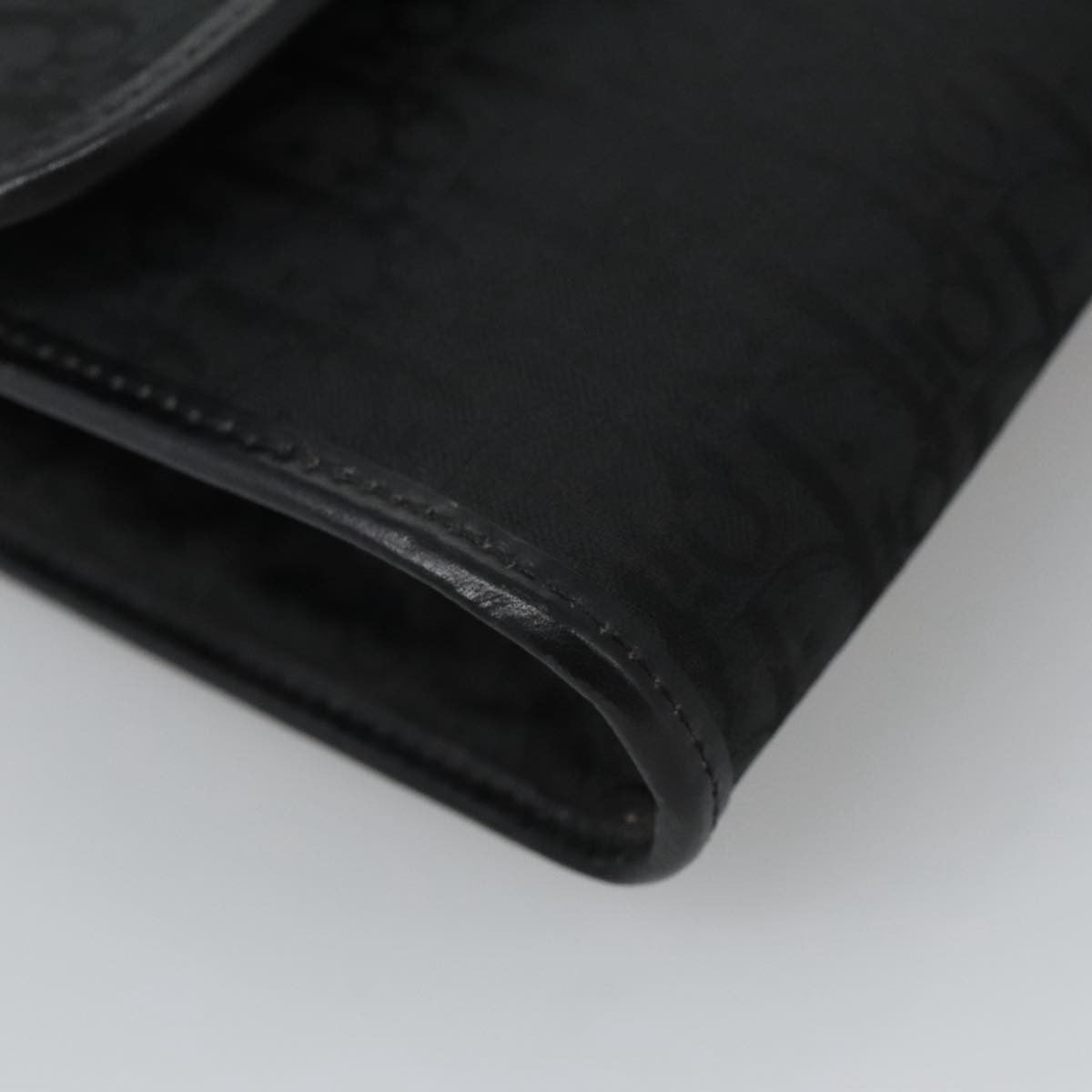 Christian Dior Vintage Trotter Crossbody Bag Canvas, BLACK, CANVAS, Shoulder bag