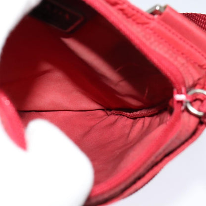 Prada Front Pocket Messenger Bag Tessuto, Red, Nylon, Shoulder Bag