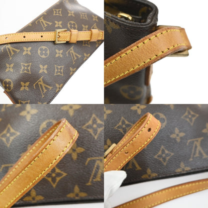 Louis Vuitton Trotteur Handbag Monogram Canvas, Brown, Canvas, Shoulder Bag